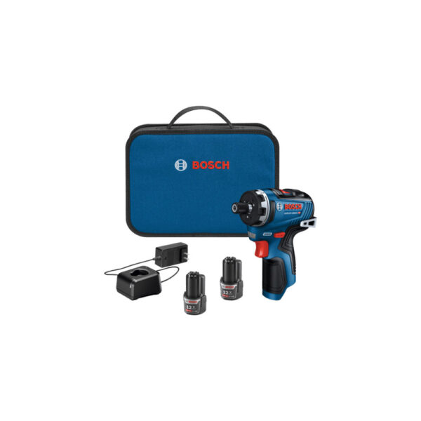 BOSCH GSR12V-300HXB22 12V Max Brushless 1/4'' Hex Two-Speed Screwdriver Kit with (2) 2.0 Ah Batteries
