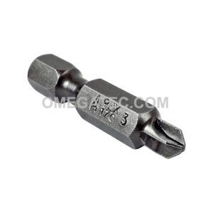 170-3 Apex Brand Torq-Set #3 Power Drive Bits, 1/4'' Hex Drive