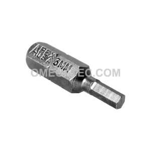 185-3MM Apex Brand 1/4'' Socket Head (Hex-Allen) Insert Bits, Metric