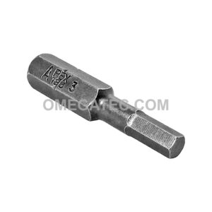 185-3X Apex Brand 1/4'' Socket Head (Hex-Allen) Insert Bits