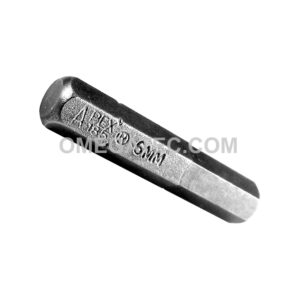 185-6MM Apex Brand 1/4'' Socket Head (Hex-Allen) Insert Bits, Metric