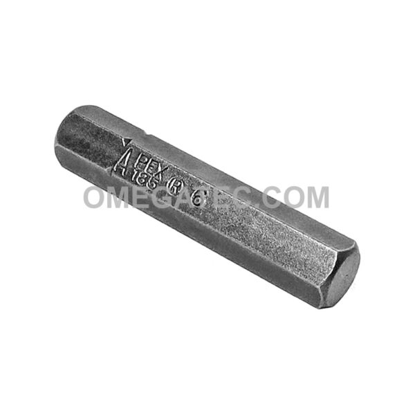 185-6X Apex Brand 1/4'' Socket Head (Hex-Allen) Insert Bits
