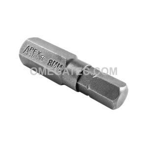 185-8MM Apex Brand 1/4'' Socket Head (Hex-Allen) Insert Bits, Metric