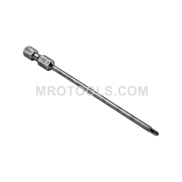 265-2 Apex Brand Torq-Set #2 Power Drive Bits, 1/4'' Hex Drive