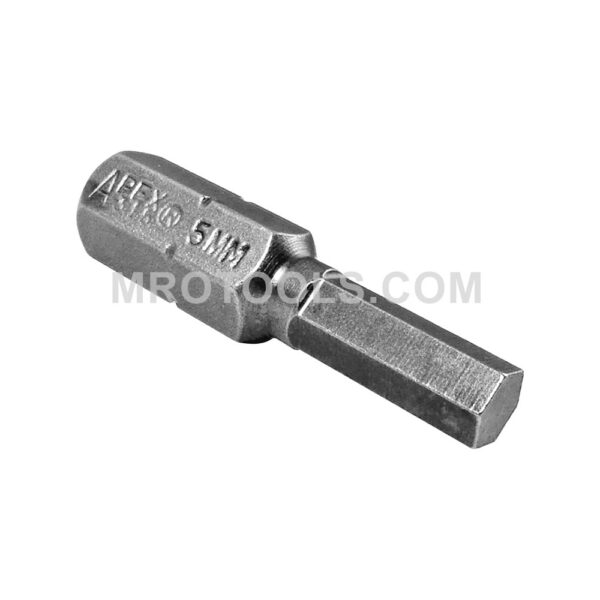 315-5MM Apex Brand 5/16'' Socket Head (Hex-Allen) Insert Bits, Metric