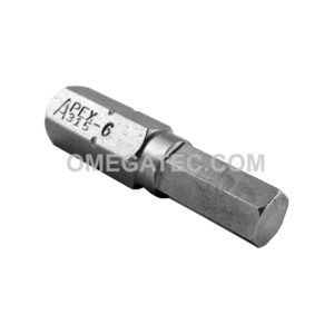 315-6X Apex Brand 5/16'' Socket Head (Hex-Allen) Insert Bits
