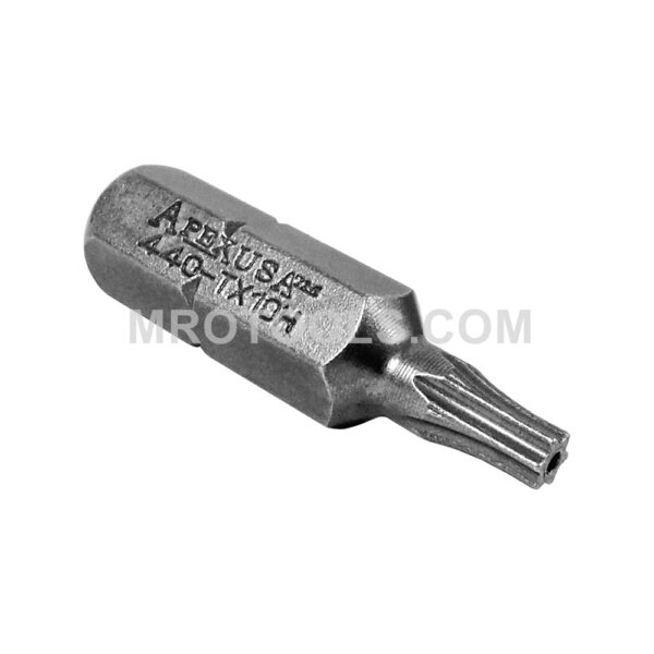 440-TX-10-H Apex Brand 1/4'' Torx Insert Bits, Tamper Resistant