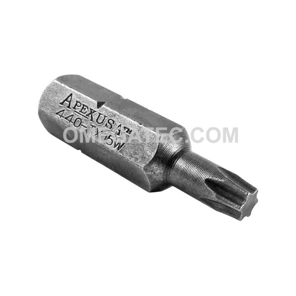 440-TX-15-W Apex Brand 1/4'' Torx Insert Bits, Torxalign