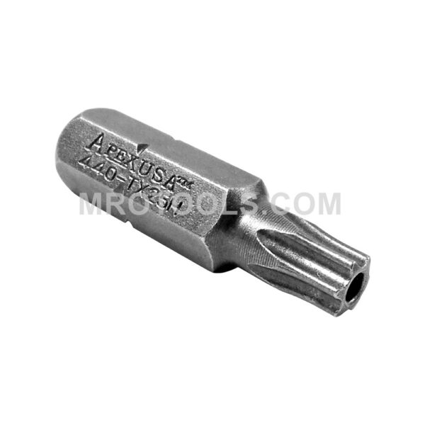 440-TX-25-H Apex Brand 1/4'' Torx Insert Bits, Tamper Resistant