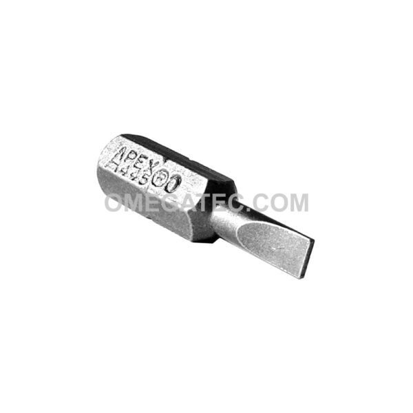 445-0X Apex Brand 1/4'' Slotted Insert Bits - Limited Clearance