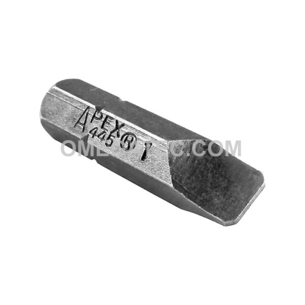 445-1X Apex Brand 1/4'' Slotted Insert Bits