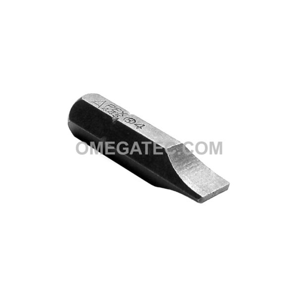 445-4X Apex Brand 1/4'' Slotted Insert Bits