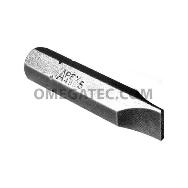 485-5X Apex Brand 5/16'' Slotted Insert Bits