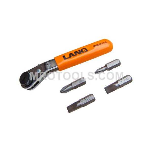 5345 Lang Reverse Offset Ratcheting Screwdriver Bit Wrench 5 Piece Set