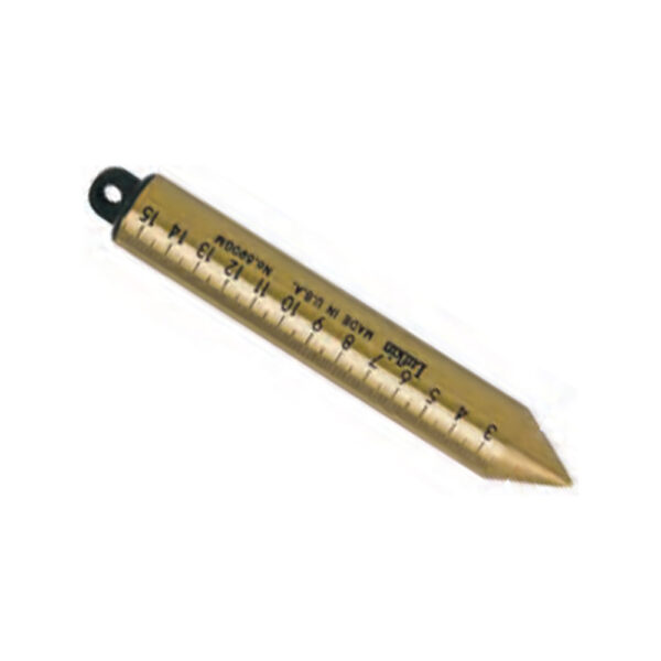 590GMN Lufkin 20oz Inage Solid Brass Cylindrical Metric Oil Gauging Plumb Bob