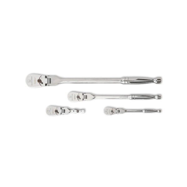 81230P GearWrench 4 Pc. 1/4'', 3/8'' & 1/2'' Drive 120XP Flex Head Teardrop Ratchet Set