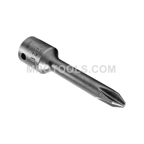 822 Apex Brand #2 Phillips Female Square Service-Drive Bits, 1/4'' Drive
