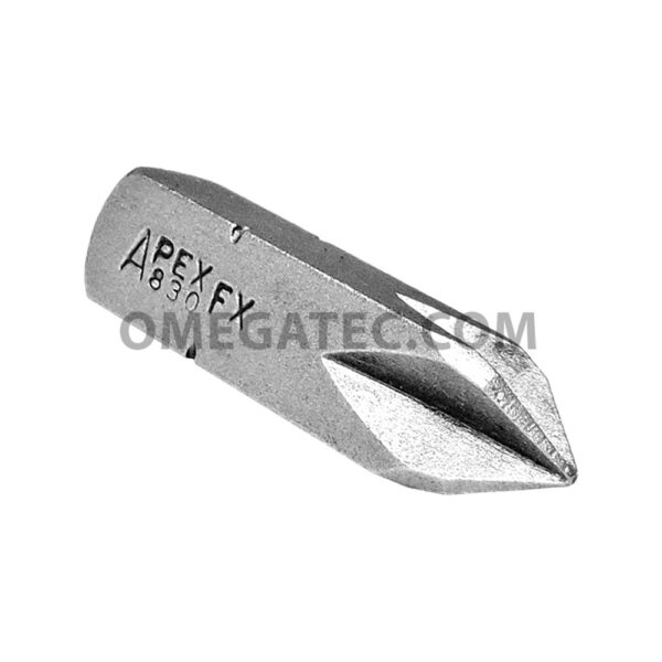 830-FX Apex Brand #4 Phillips Insert Bits, 5/16'' Square Drive