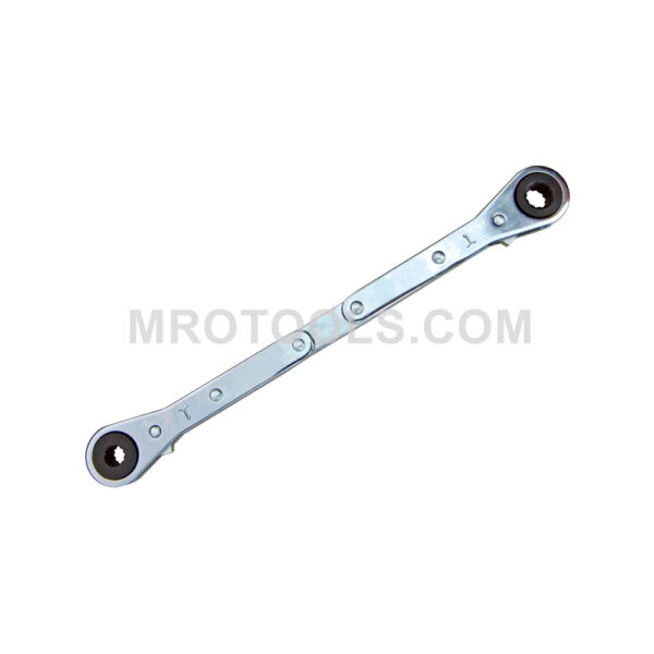 8660 Lang Flat Ratcheting Box Wrench, 12 Point, Extra Long, SAE