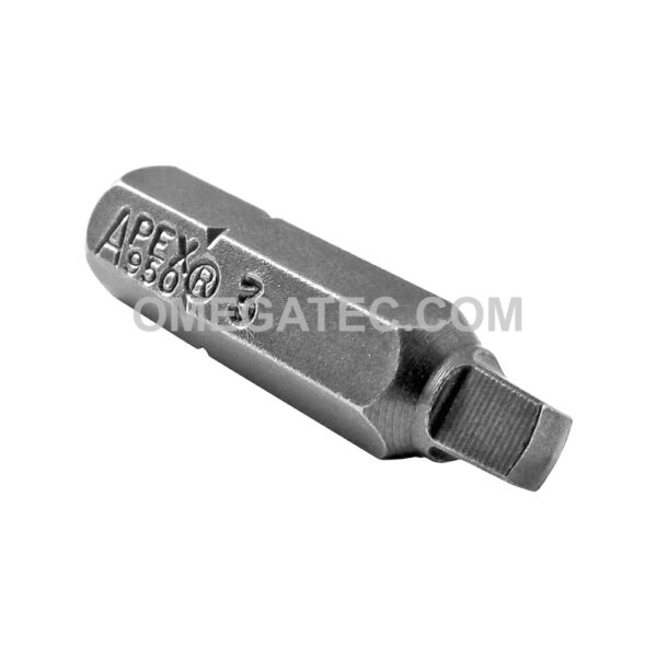950-3X Apex Brand #3 Square Recess 1/4'' Insert Bit