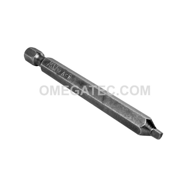 954-A-1X Apex Brand #1 Square Recess 1/4'' Power Drive Bit