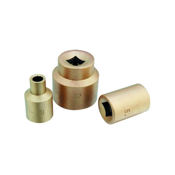 EX1503D-55A CS Unitec Non-Sparking / Non-Magnetic 6 Point 1'' Drive Socket, Aluminum Bronze