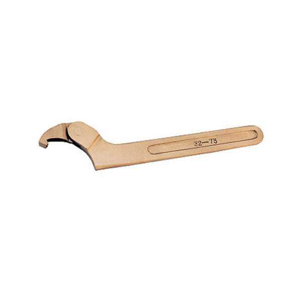 EX208S-32/75B CS Unitec Non-Sparking / Non-Magnetic Adjustable Spanner Wrench, Copper Beryllium