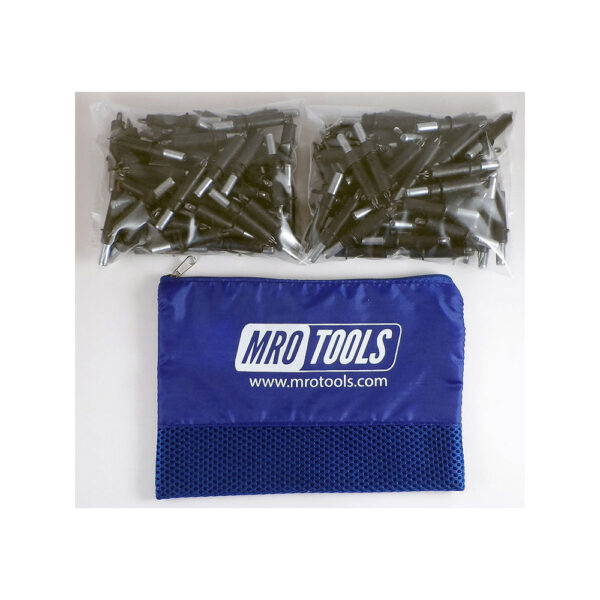 MRO Tools K2S150-5/32 Standard Plier Operated Cleco Fasteners 150 Piece Kit w/ Carry Bag