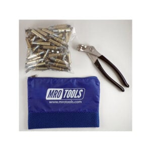 MRO Tools K1S100-3/16 Standard Plier Operated Cleco Fasteners 100 Piece Kit w/ Cleco Pliers & Carry Bag