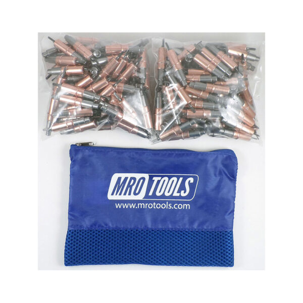 MRO Tools KHD2S500-1/8 Heavy Duty Plier Operated Cleco Fasteners 500 Piece Kit w/ Carry Bag