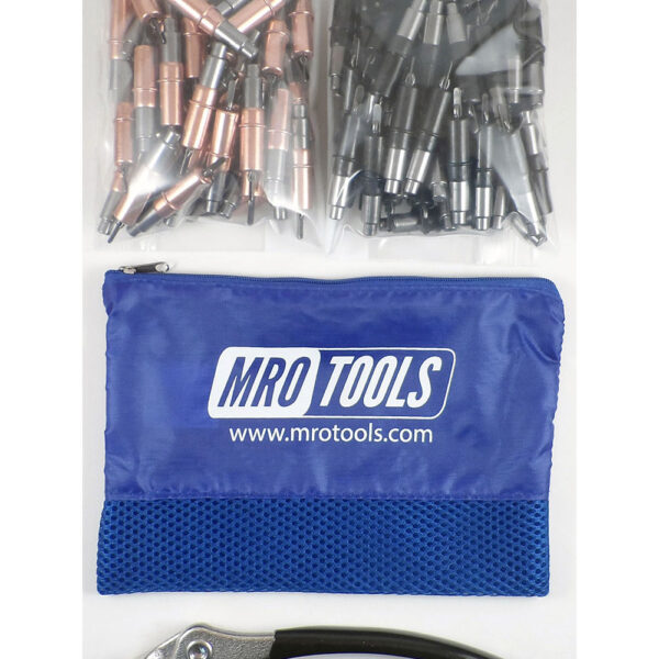 MRO Tools KHD4S100-2 Heavy Duty 50 1/8'' & 50 5/32'' Cleco Fasteners Kit w/ Carry Bag