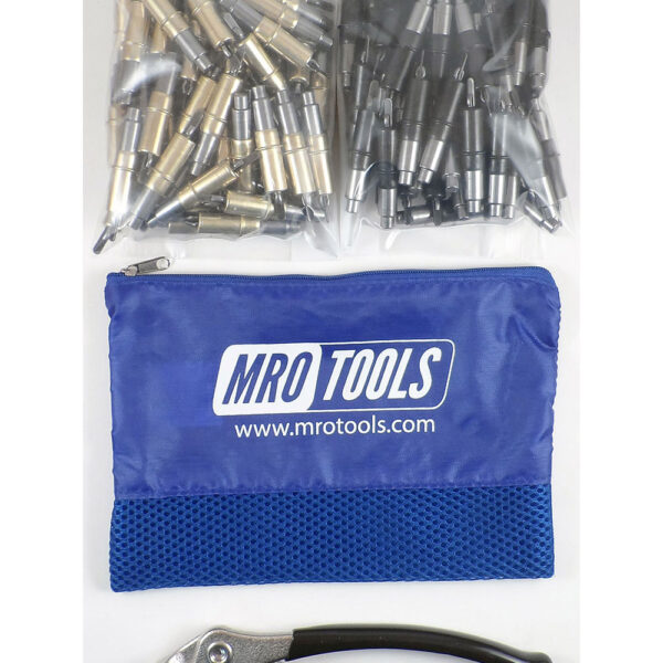 MRO Tools KHD4S100-4 Heavy Duty 50 3/16'' & 50 5/32'' Cleco Fasteners Kit w/ Carry Bag