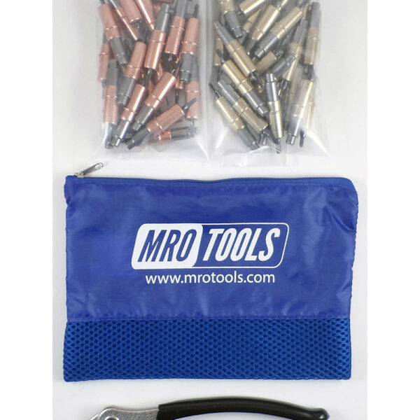 MRO Tools KHD4S50-1 Heavy Duty 25 1/8'' & 25 3/16'' Cleco Fasteners Kit w/ Carry Bag