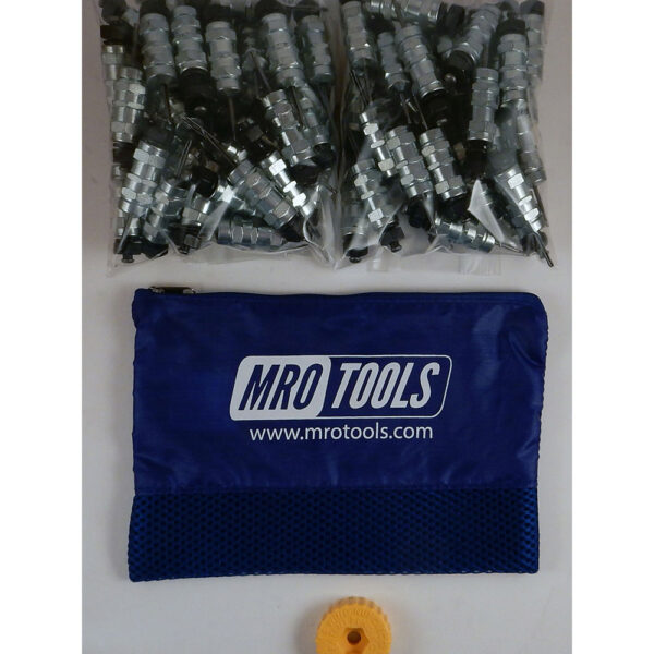 MRO Tools KHN1S100-3/32 Standard Hex-Nut Cleco Fasteners 100 Piece Kit w/ HBHT Tool & Carry Bag