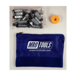 MRO Tools KHN1S25-3/32 Standard Hex-Nut Cleco Fasteners 25 Piece Kit w/ HBHT Tool & Carry Bag