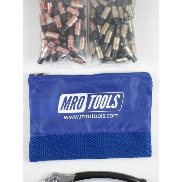 MRO Tools KK4S100-1 Extra Short 50 1/8'' & 50 3/16'' Cleco Fasteners Kit w/ Carry Bag
