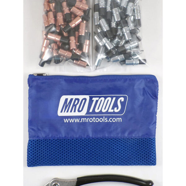 MRO Tools KK4S100-3 Extra Short 50 1/8'' & 50 3/32'' Cleco Fasteners Kit w/ Carry Bag