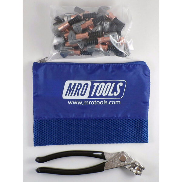 MRO Tools KSG1S25P Cleco Side-Grip Clamps 25 Piece Kit w/ Cleco Pliers & Carry Bag, 1/2 x 1/2