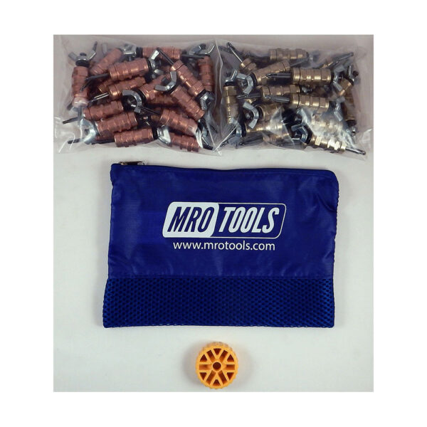 MRO Tools KWN4S50-1 Standard Wing-Nut 25 1/8'' & 25 3/16'' Cleco Fasteners Kit w/ HBHT Tool & Carry Bag
