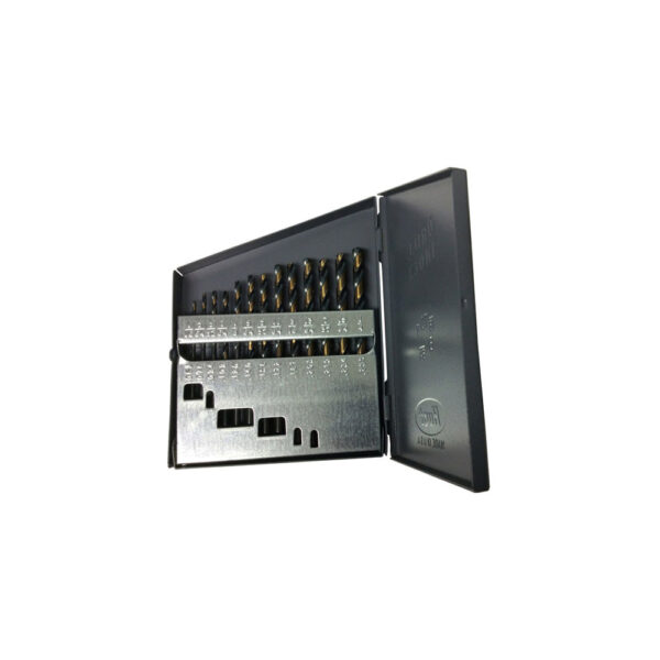 HSJOHD13F Omega Technologies 13PC Jobber Drill Bit Set, 1/16 - 1/4 (1/64 Increments) HSS Black and Gold