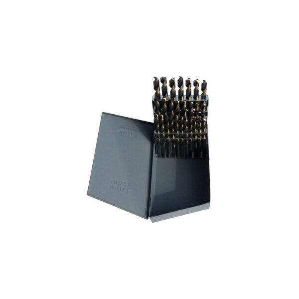 HSJOHD26L Omega Technologies 26PC Jobber Drill Bit Set, A - Z (Letter Sizes) HSS Black and Gold