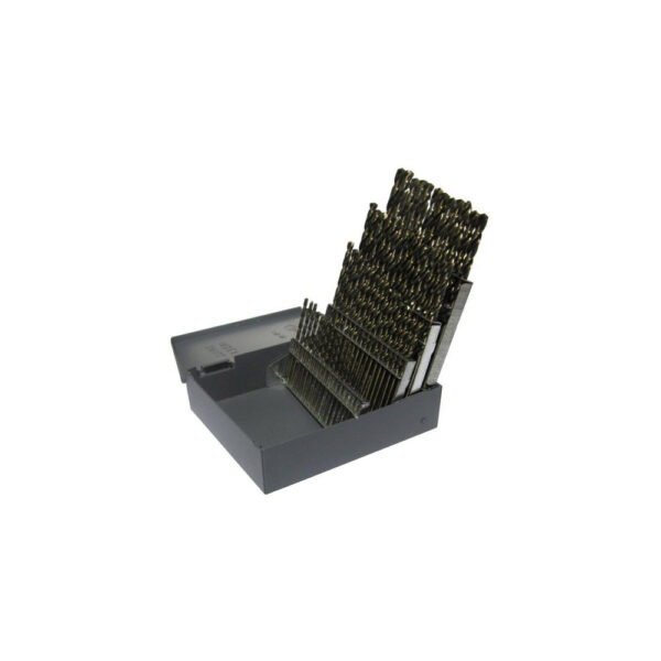 HSJOHD60W Omega Technologies 60PC Jobber Drill Bit Set, #1 - 60 (Wire Gauge Sizes) HSS Black and Gold