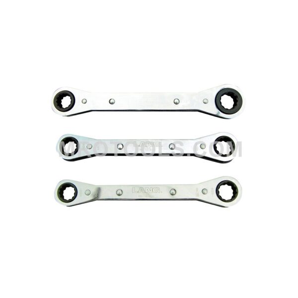 RB-312P Lang 3 Piece Flat Wrench Set 12 Point, SAE