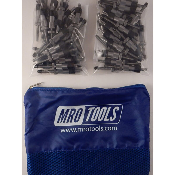 SEL2S50-3/16 No-Mar 3/16'' Sheet Metal Fasteners 50 Piece Kit w/ Carry Bag