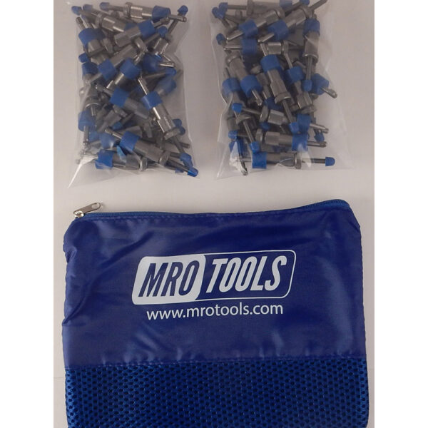 SEL2S50-5/32 No-Mar 5/32'' Sheet Metal Fasteners 50 Piece Kit w/ Carry Bag