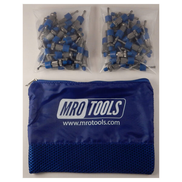 SSL2S50-5/32 No-Mar 5/32'' Sheet Metal Fasteners 50 Piece Kit w/ Carry Bag