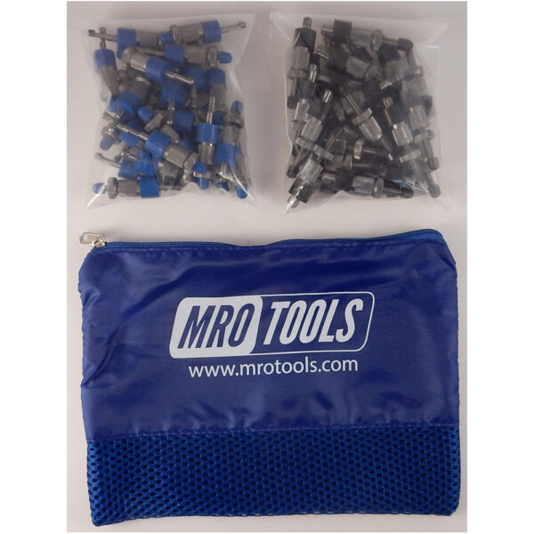 SSL3S50-4 No-Mar 25 3/16'' & 25 5/32'' Sheet Metal Fasteners Kit w/ Carry Bag