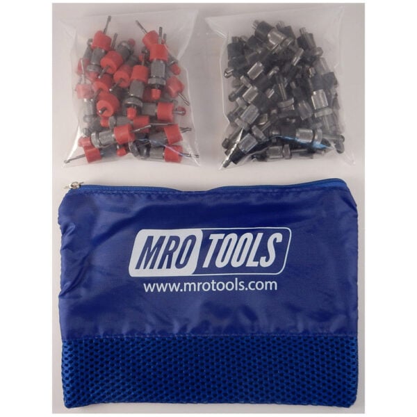 SSL3S50-5 No-Mar 25 3/16'' & 25 3/32'' Sheet Metal Fasteners Kit w/ Carry Bag