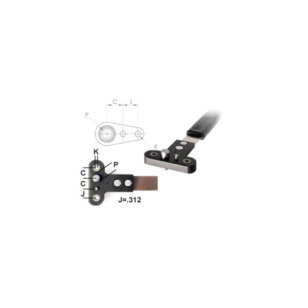 NPJ518RF Omega Technologies #40 Single Wing Standard Nut Plate Jig (SWS)