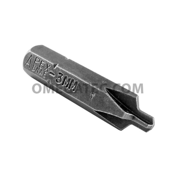 BNAE-3MM Apex Brand 3mm B.N.A.E. Insert Bit, 1/4'' Hex Drive